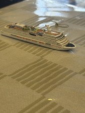 Cruise Ship Christmas Ornament Hanging Holiday Collectible