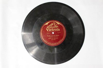 Paderewski   Chopin Etude G Flat Major 78 RPM Shellac 1914 Victrola Classical