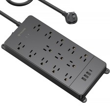 TROND Power Strip Surge Protector 10 ft Cord, 4000 Joules, ETL Listed, 13 Wid...