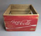 Coca Cola Coke Wooden Crate 9" x 8" x 5" Vintage Look