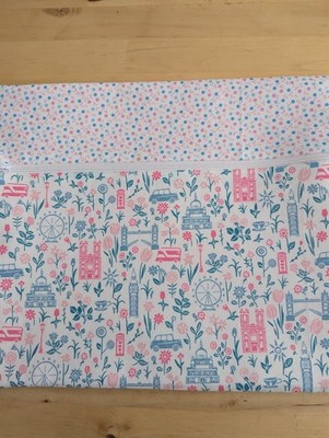 Liberty London Parks ~ Summer in the City Baumwollstoff ~ Cross Stitch Projekt Tasche