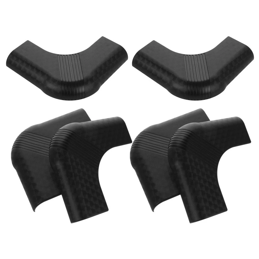 6Pcs Nylon Pool Table Corner Guards Black Replacement Bumpers