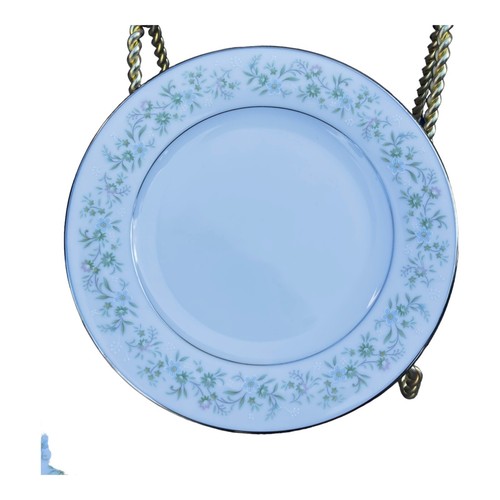 Set of 4 Noritake China Savannah 2031 Bread Dessert Side Plates 6.25" EUC Silver - Picture 3 of 13