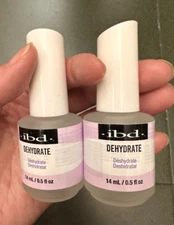 IBD DEHYDRATE - Nail dehydrator & pH balancing agent .5oz/14ml - 2 bottles