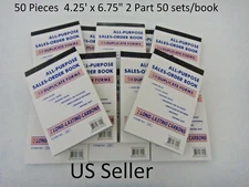 Lot of 50 Sales Order Book Receipt 50 Duplicate Forms Carbon New US Seller