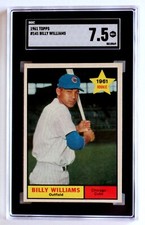 1961 Topps #141 Billy Williams Rookie RC SGC 7.5 NM+ 