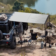 6.6x8.2ft Car Side Awning SUV Truck Rooftop Tent Sunshade Outdoor Camping