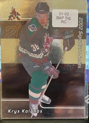 2001-02 BAP Signature Series #243 Krys Kolanos RC