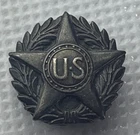 WW1 US Army AEF Military Honorable Discharge Lapel PIN - Silver For Wounded MB5