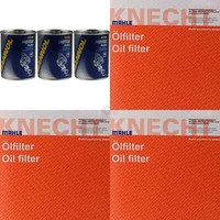 3X Original Mahle / Knecht ÖLfilter Oc 114 + 3X Sct Motor Flush MotorspüLung
