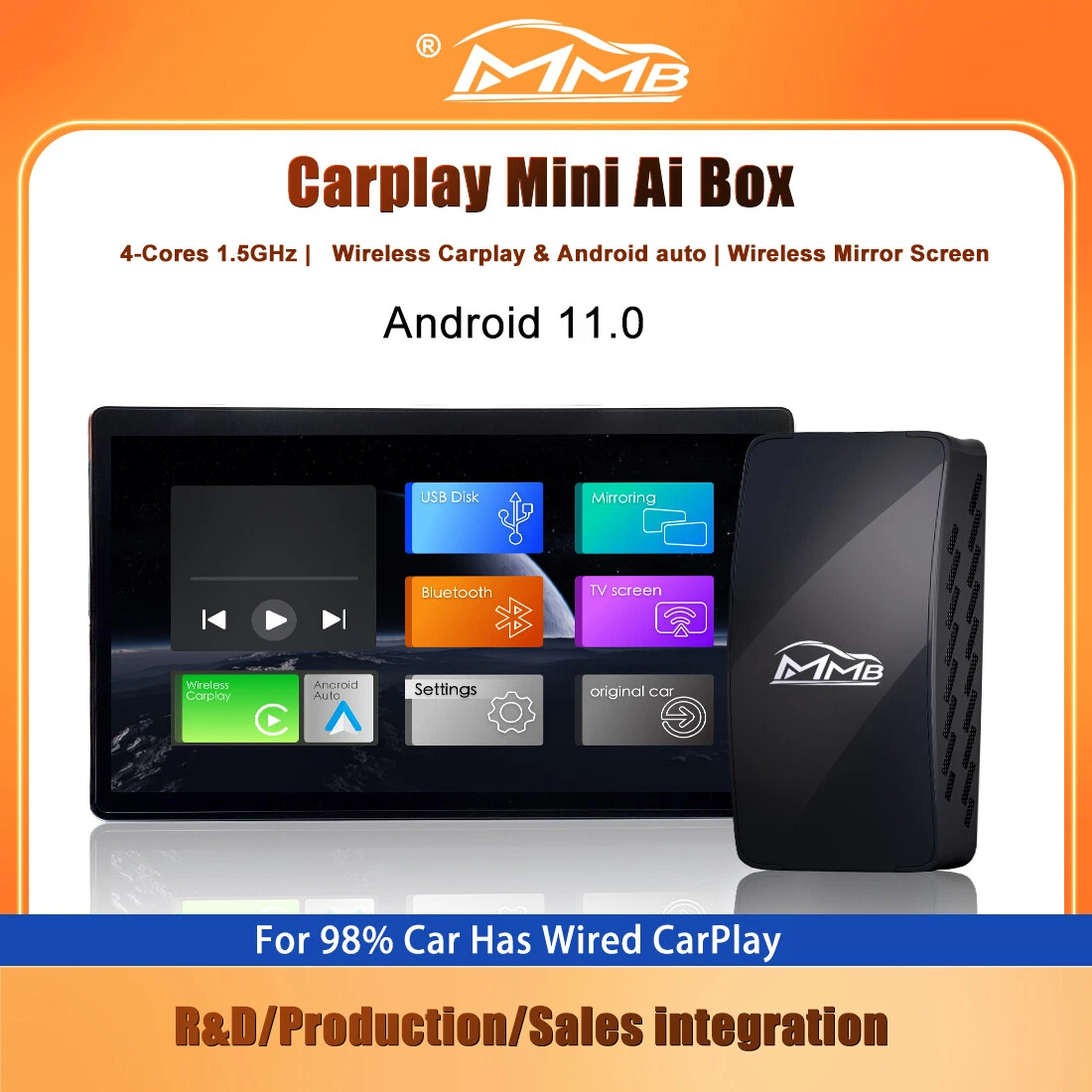 MMBワイヤレスCarPlay/Android Auto AI Box最新モデル - www