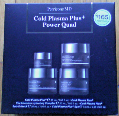 Perricone MD Cold Plasma Plus+ Power Quad Set - Serum, Moisturizer, Eye & Neck
