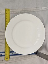 Gorham Breckenridge White Dishwasher Microwave Safe 10 Inch Dinner Plate