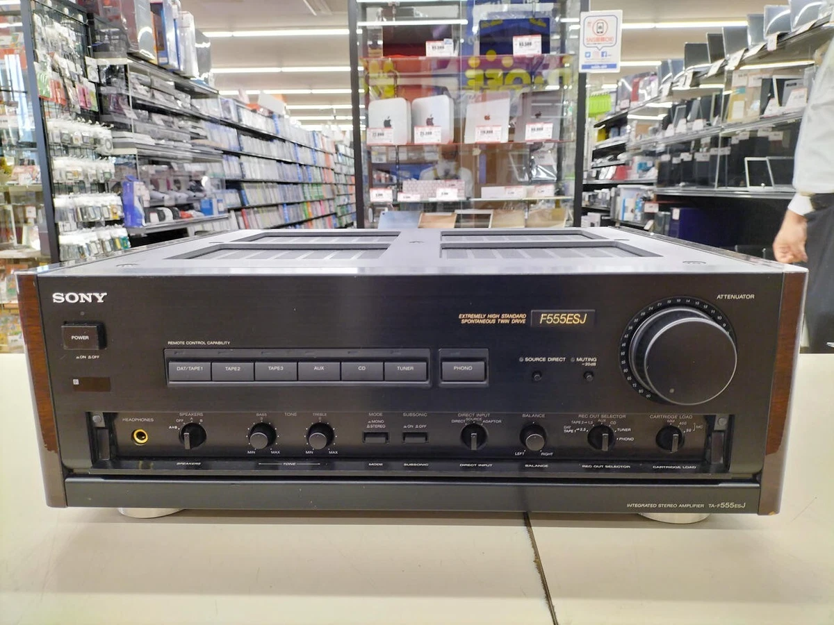 SONY TA-F555ESJ Integrated Amplifier AC100V Working Properly #21396