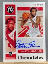 2021 Panini Chronicles Draft Picks RC Auto #CR-JGO Justin Gorham Houston 1121