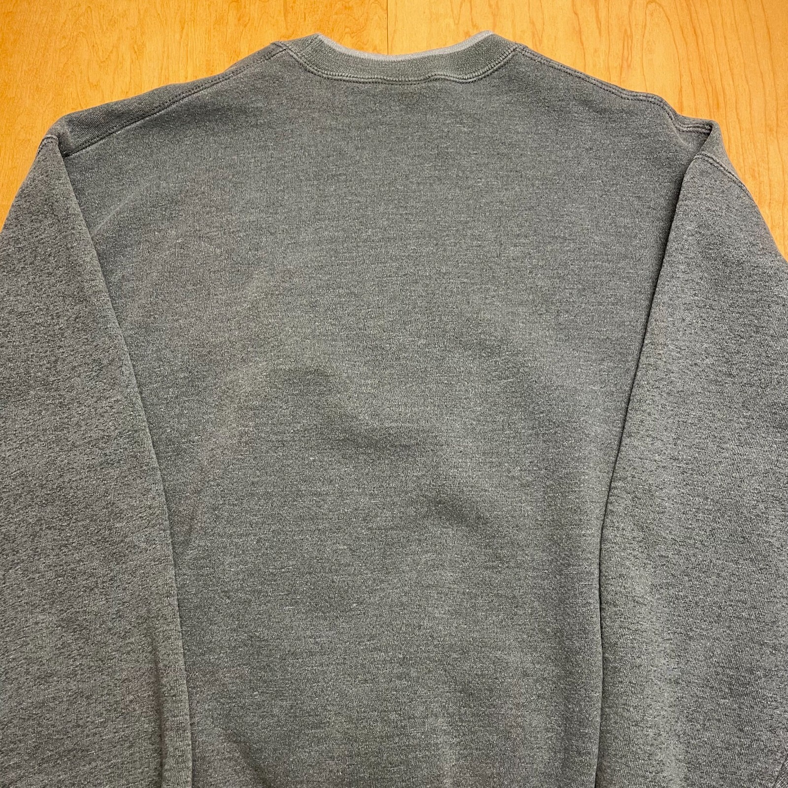 Vintage JERZEES Blank Large Solid Gray Long Sleev… - image 9