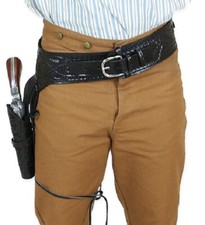 Fondina pistola cintura pelle revolver pistola lavorata .22 .35/357 .44/45 Cal Western