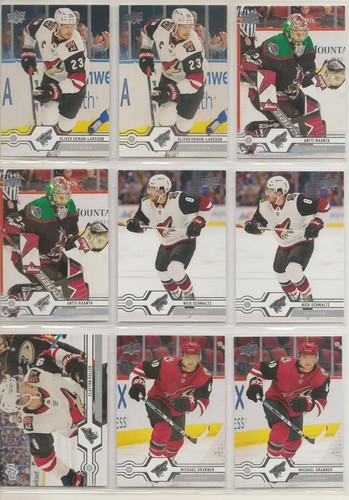 ARIZONA COYOTES ~ 2019-20 Upper Deck Team Lot / Set ~ 18 Hockey Cards - Picture 3 of 4