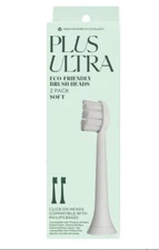 Plus Ultra Eco Friendly Toothbrush Replacement Heads 2 Pack| Designed for Sonic