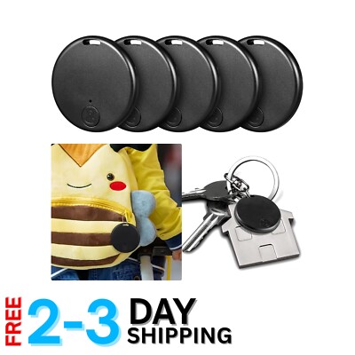 Portable Bluetooth Key Finder Set - 5 Waterproof Trackers for Pets & Valuables