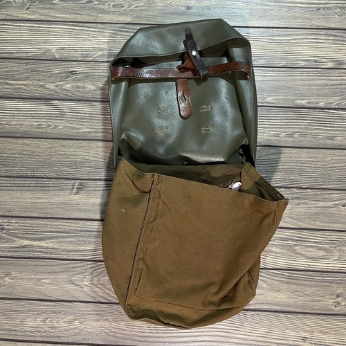 Vintage Swiss Army Backpack Leather 