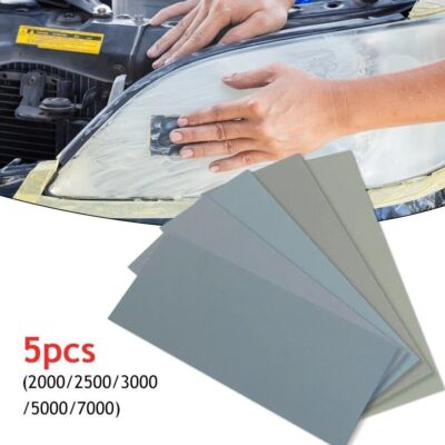 5x 2000 2500 3000 5000 7000 Mix Nass und Trocken Schleifpapier Schleifstreifen