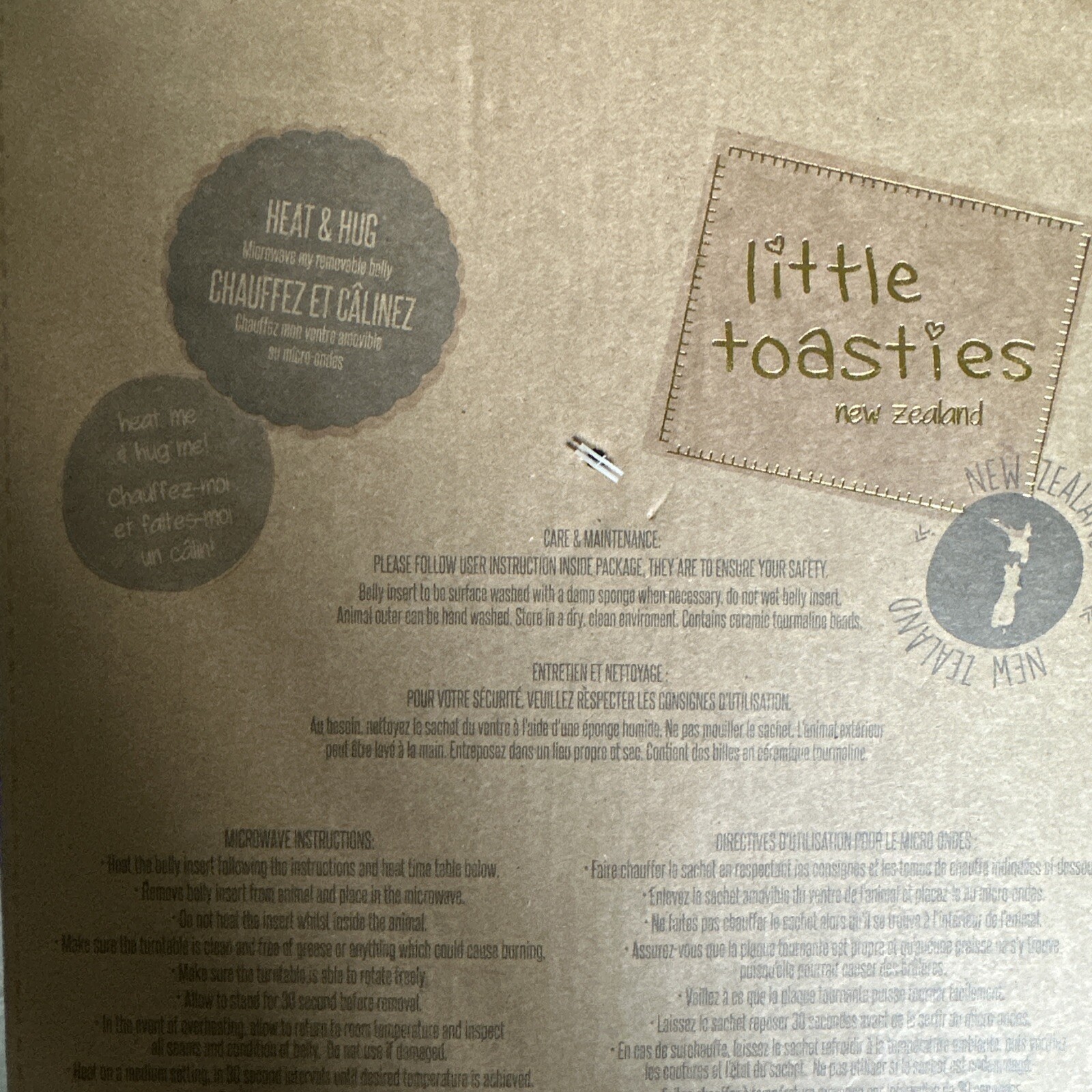 Little Toasties New Zealand Heat & Hug, Plush Stuffed Animal