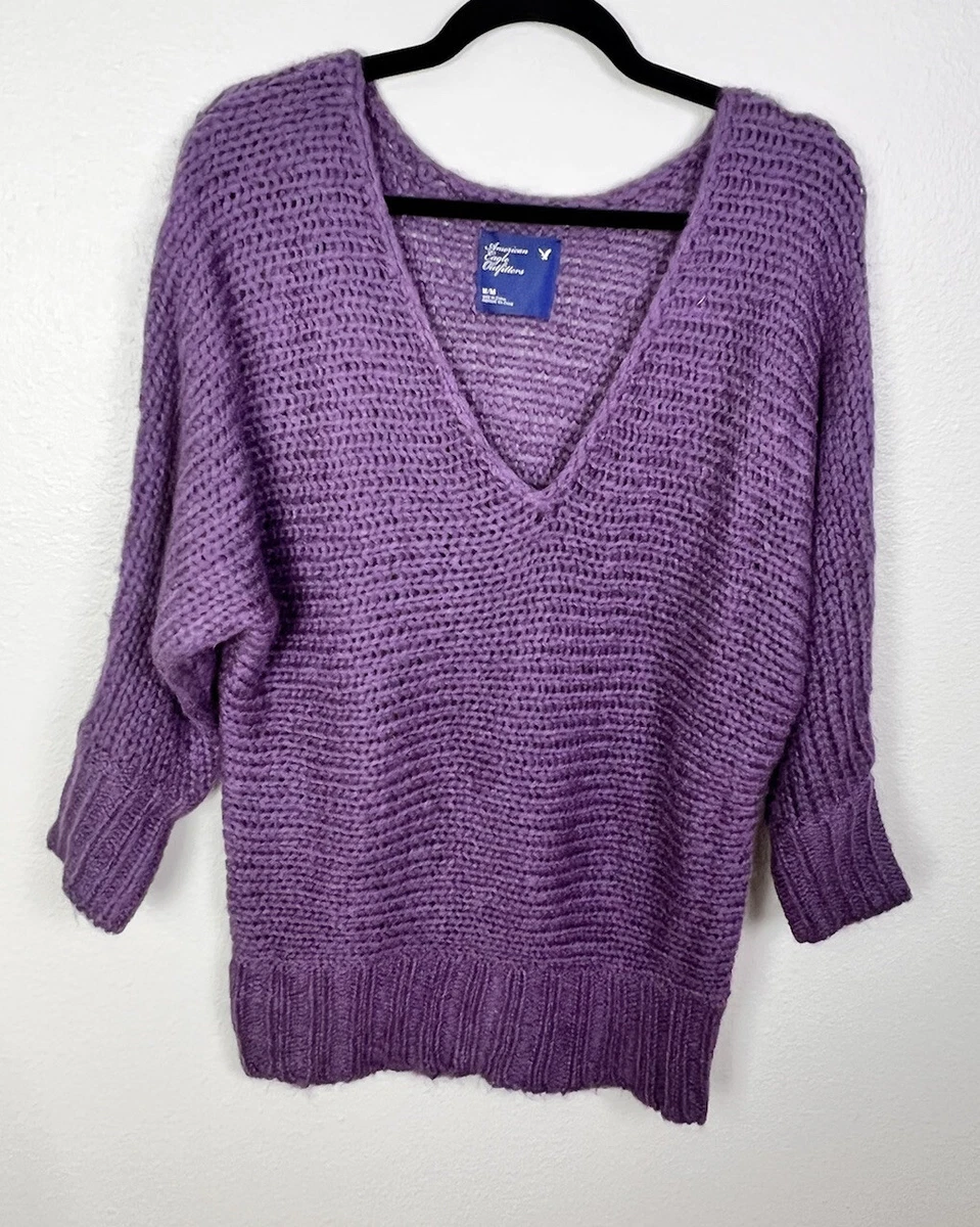 American eagle purple sales sweater