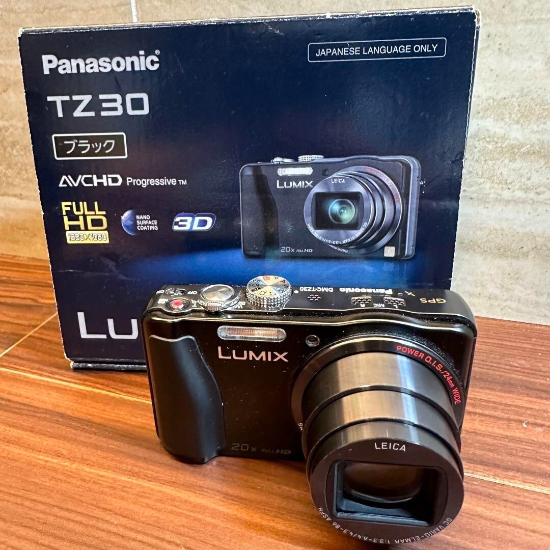 Panasonic Lumix DMC-TZ30-K Black Digital Camera 20X Optical Panasonic Lumix DMC-TZ30-K Black Digital Camera 20X Optical