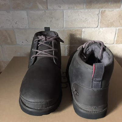 UGG Neumel Charcoal Grey Waterproof Leather Chukka Ankle  display picture 2