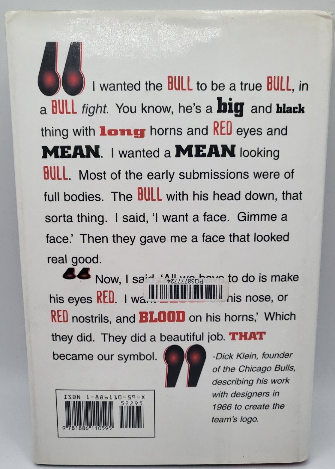 Blood on the Horns The Long Strange Ride of Michael Jordan's Chicago Bulls.