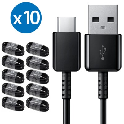 10-Pack OEM Samsung USB Type C Fast Charging Cable Galaxy S25 S24 S23 S22 S21+