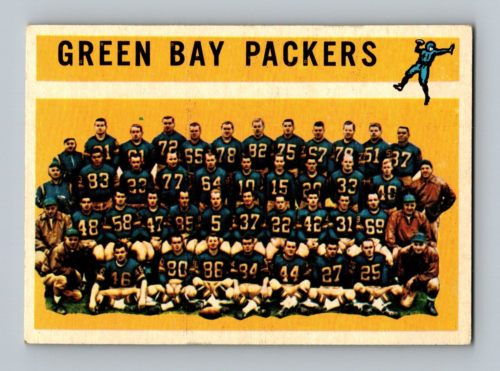 1960 Topps #60 Team Checklist VGEX-EX Green Bay Packers Football Card - Foto 1 di 2