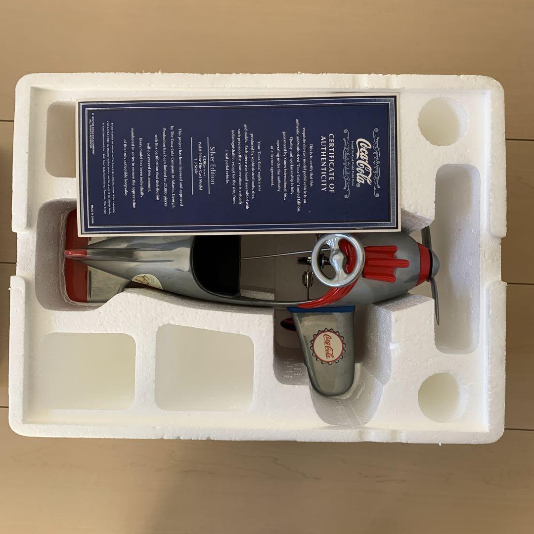 Vintage Coca-Cola Diecast Model 1/3 Pedal Plane Limited Edition w/Box
