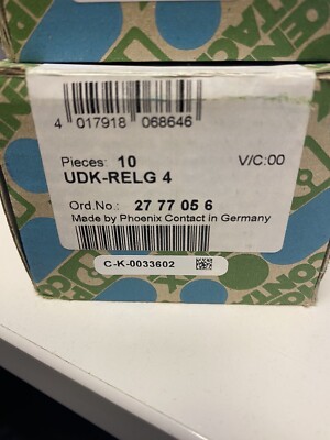 10x Phoenix Contact UDK-RELG 4 2777056 Durchgangsklemme neu