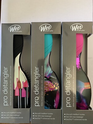 WET BRUSH PRO(3PK)DETANGLER BRUSH MULTI-COLOR