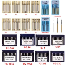 Dental Round Carbide Steel Drill Burs FG RA Bur for High/Low Speed Handpiece ns