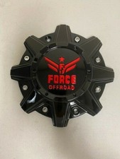 Force Offroad Wheels C-a13 Gloss Black W Red Logo 8.5 Diameter Center Cap Force Offroad Wheels C-a13 Gloss Black W Red Logo 8.5 Diameter Center Cap