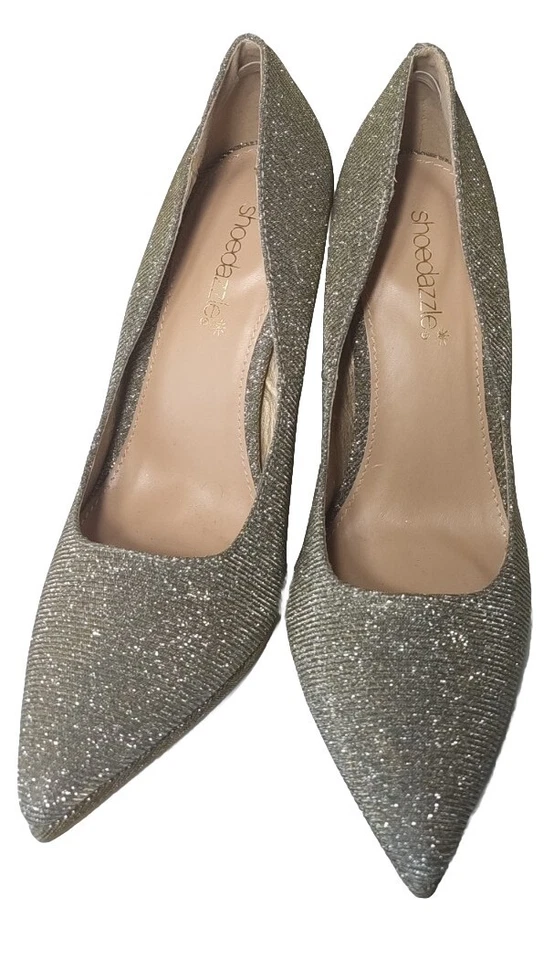 Zapatos de salón de tacón alto Shoedazzle para mujer punta de aguja zapatos de boda talla 8 EE. UU. Foto 2 de 4
