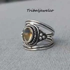 Citrine Ring, 925 Sterling Silver, Friendship Ring, Handmade Ring, Gem  All size