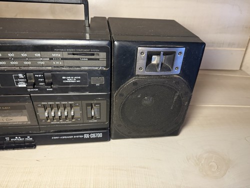 Vintage Panasonic Portable Boombox Stereo Radio Cassette RX-CS700 TESTED - Picture 4 of 13