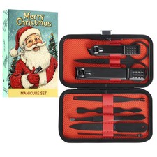 Manicure Set - Stocking Stuffers for Men Women, 8 Pieces Stainless Steel Na...