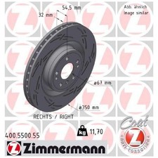 Zimmermann Scheibenbremse vorne rechts 730992 400.5500.55 A1664211400