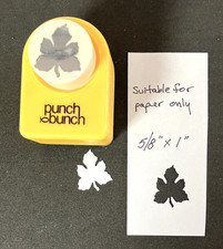 Single Leaf from Paper Punch Bunch Craft Scrapbook Cardmaking 5/8 x 1"