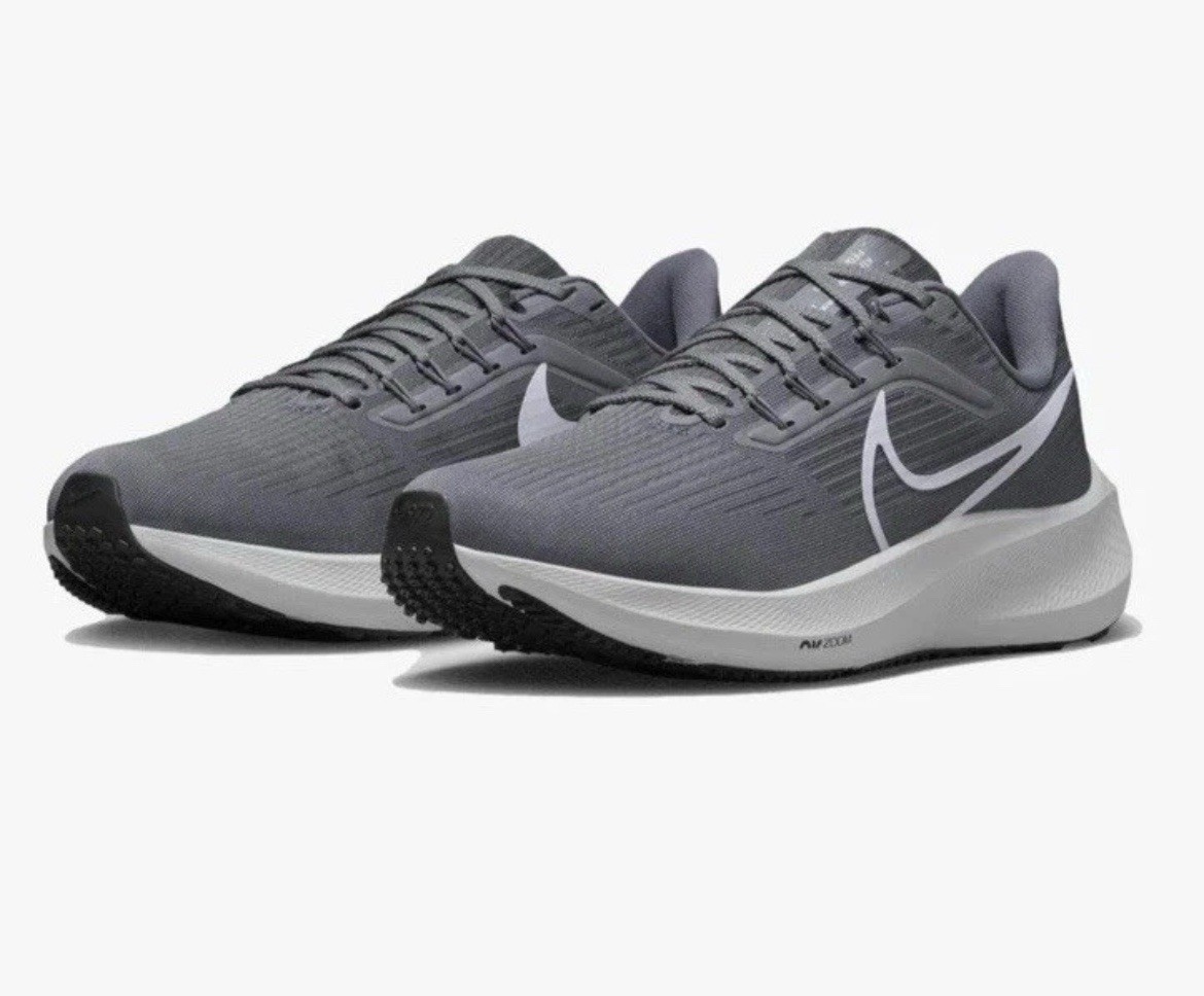 Mens Size 12 Nike Air Zoom Pegasus 38 TB Running Shoes Gray White