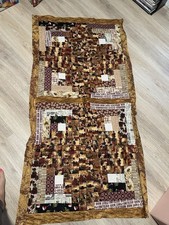 Unfinished Quilt Top Table Runner Table Cloth Wine Bottles Corks 32” X 60”