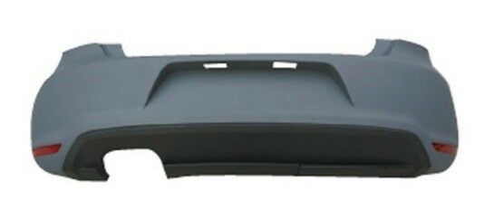 Fits VW Polo Gti 2010-2014 Rear Bumper Primed Complete W/ Spoiler Double Exhaust