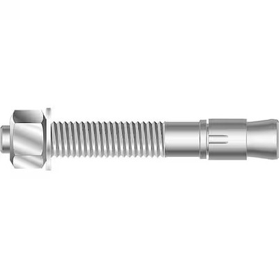 Mkt Fastening 2778800 Sup-R-Stud + Wedge Anchor, 7/8'' Dia., 8'' L, Steel Plain,