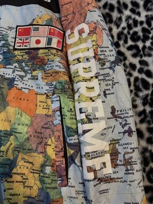 Supreme x The North Face 2014 Atlas World Map Expedition | eBay
