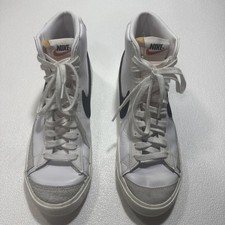 Nike Blazer '77 Vintage Mid Top Lace-Up Leather Sneakers White/Black CZ1055-100